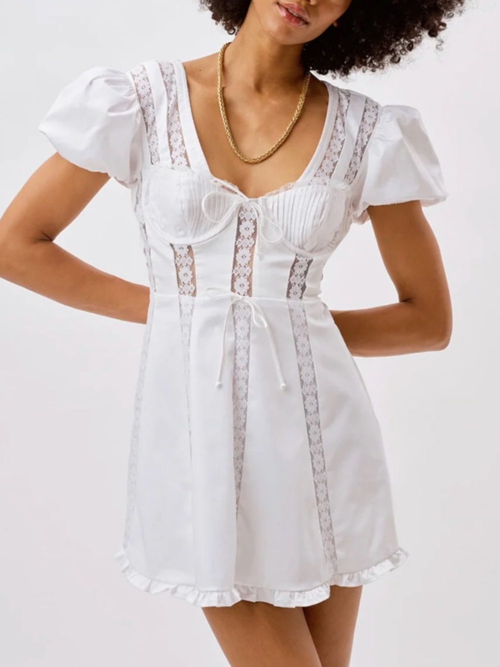 MAURA MINI DRESS FOR LOVE & LEMONS NWT New L Large